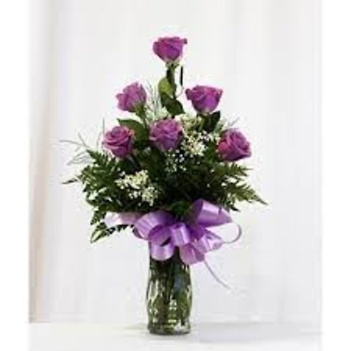 HALF DOZEN ROSES LAVENDER