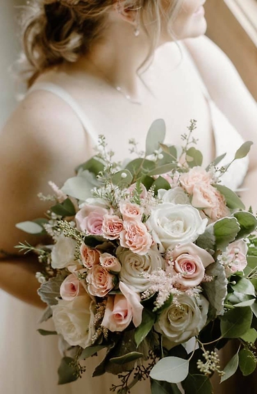 Light Pink and White Bridal Bouquet