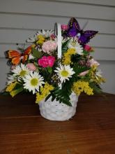 SPRING BUTTERFLY BASKET