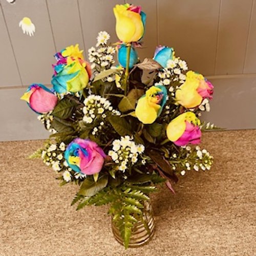 Rainbow Roses