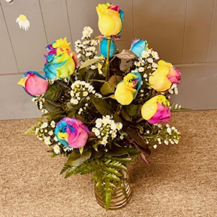 Rainbow Roses