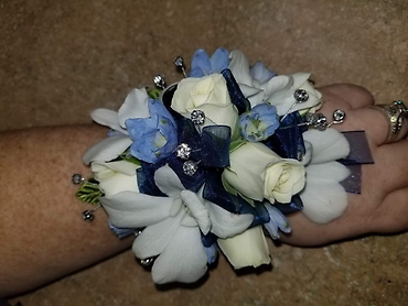 Orchids and Roses Wrist Corsage