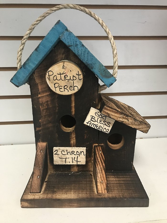 Patriot Perch Bird House