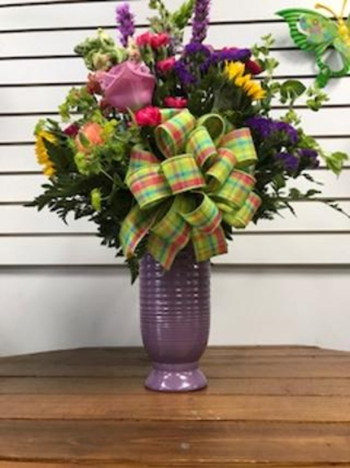 PURPLE SPRING VASE