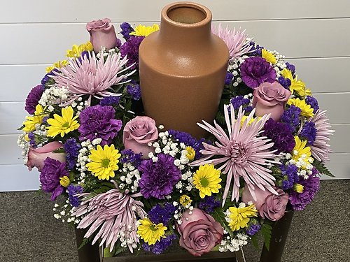 Lavender Urn Wreath