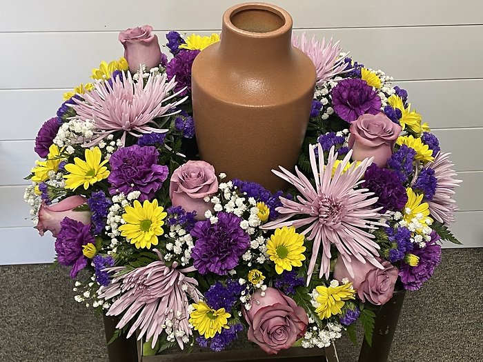 Lavender Urn Wreath
